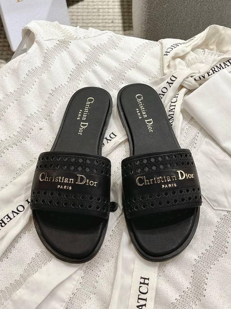 D-Lane Slide Sandals, Single Strap Cut-out Design-2